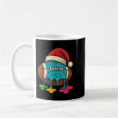 Christmas Ice Cream Drip Boys Football Player Amer Koffiemok (Links)