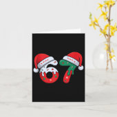 Christmas Ice Cream Drip Meme Slang Square Root 44 Kaart (Gele Bloem)