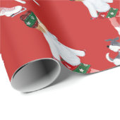 christmas-ice-skating cadeaupapier (Rol Hoek)