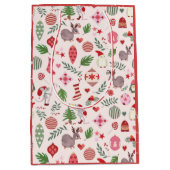 Christmas Icons on Cream - Gift Bag Medium Cadeauzakje (Voorkant)