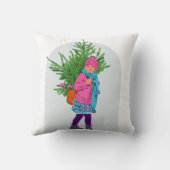 Christmas Illustrated Holiday Cushion Kussen (Achterkant)
