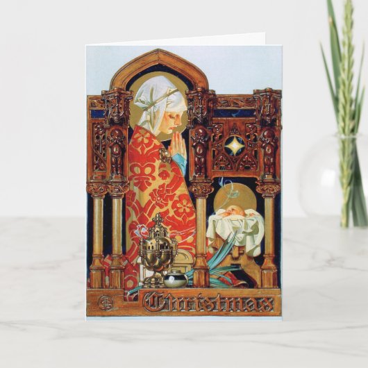 Christmas Illustration by J.C. Leyendecker Feestdagen Kaart (Voorkant)