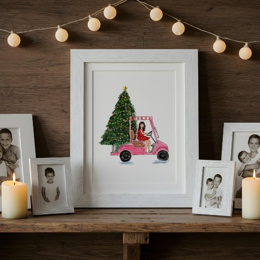 Christmas illustration poster