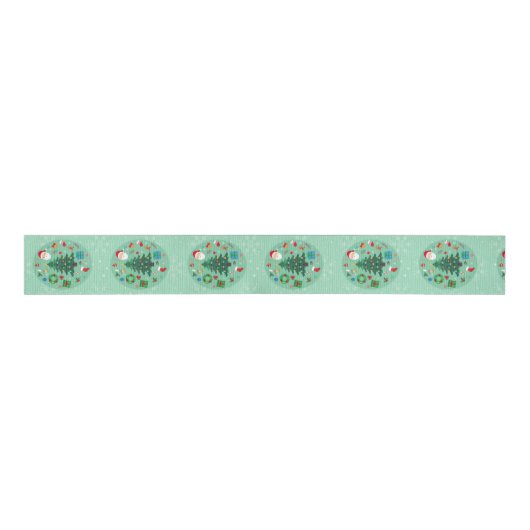 Christmas Illustrations Holiday Grosgrain Lint (Voorkant)