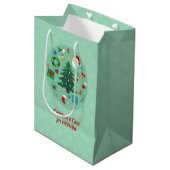 Christmas Illustrations Holiday Medium Cadeauzakje (Voorkant Gekanteld)