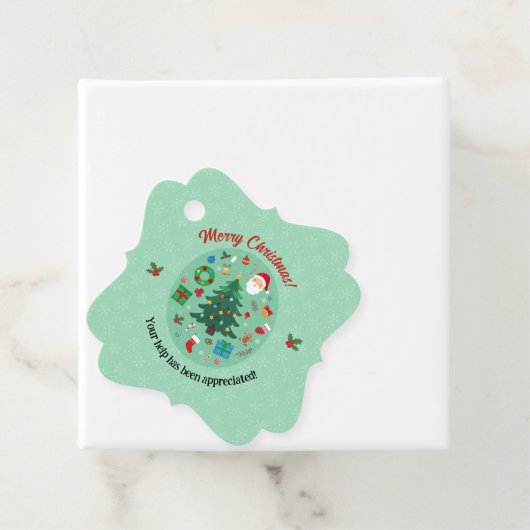 Christmas Illustrations Holiday Party Bedankjes Labels (In situ)