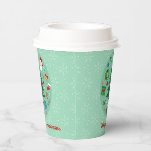 Christmas Illustrations Holiday Party Papieren Bekers (Rechts)
