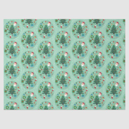 Christmas Illustrations Holiday Tissuepapier (Voorkant)