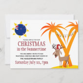 CHRISTMAS IN DE SUMMERTIME New Zealand BBQ Kaart (Voorkant)