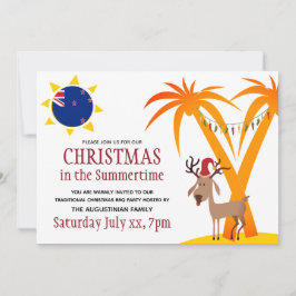 CHRISTMAS IN DE SUMMERTIME New Zealand BBQ Kaart