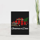 Christmas In Dixie Down South Plaid Holiday  Kaart (Voorkant)