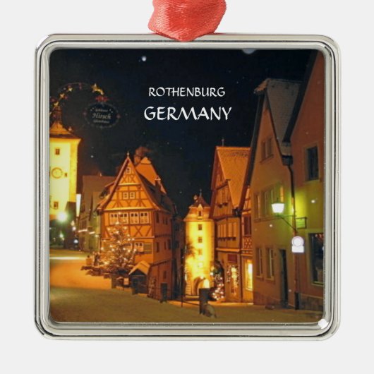 CHRISTMAS IN DUITSLAND METALEN ORNAMENT (Voorkant)