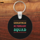 Christmas In February Squad Family Group Matching  Sleutelhanger (Voorkant)