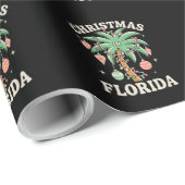 Christmas In Florida Palm Tree Xmas Lights Winter Cadeaupapier (Rol Hoek)