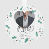 Christmas in Heaven Memorial Ornament – Personaliz (achterkant)