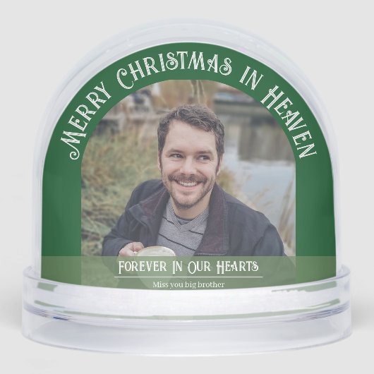 Christmas In Heaven Memorial Snow Globe Sneeuwbol (Voorkant)