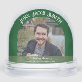 Christmas In Heaven Memorial Snow Globe Sneeuwbol (Achterkant)