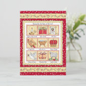 Christmas. In Jesus Name. Flat Card. Feestdagenkaart (Staand voorkant)