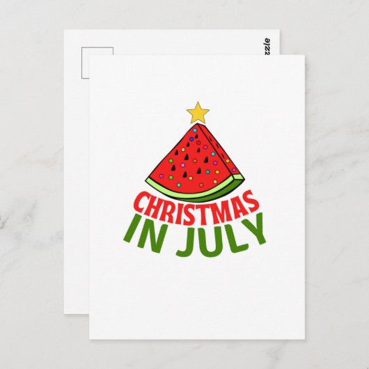 CHRISTMAS IN JULI BRIEFKAART (Voorkant / Achterkant)