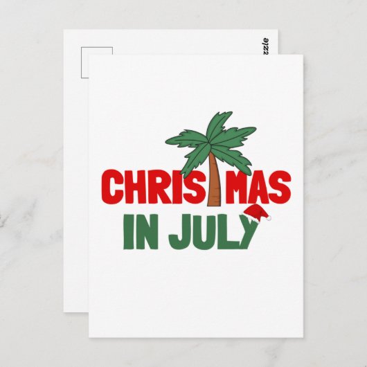 CHRISTMAS IN JULI BRIEFKAART (Voorkant / Achterkant)