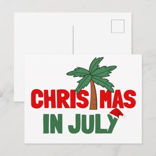 CHRISTMAS IN JULI BRIEFKAART (Voorkant / Achterkant)