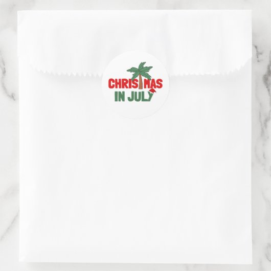 CHRISTMAS IN JULI RONDE STICKER (Tas)