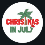 CHRISTMAS IN JULI RONDE STICKER<br><div class="desc">CHRISTMAS IN JULI</div>