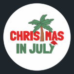 CHRISTMAS IN JULI RONDE STICKER<br><div class="desc">CHRISTMAS IN JULI</div>