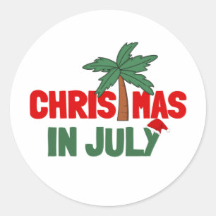 CHRISTMAS IN JULI RONDE STICKER