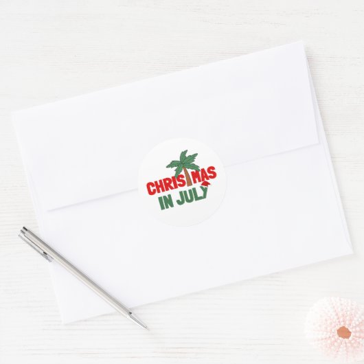 CHRISTMAS IN JULI RONDE STICKER (Envelop)