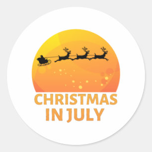 CHRISTMAS IN JULI RONDE STICKER