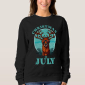 Christmas in July Beach Summer Reindeer Beach Bash Trui (Voorkant)