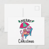 Christmas in July Briefkaart (Voorkant / Achterkant)