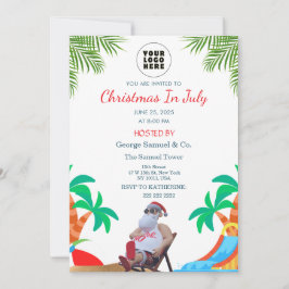 Christmas in July | Custom Company Name & Logo Kaart