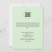 Christmas in July Custom Company Name Logo & Text Kaart (Achterkant)