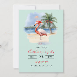 Christmas in July Custom Company Name Logo & Text Kaart