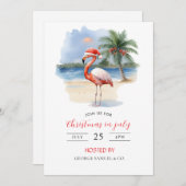 Christmas in July Custom Company Name Logo & Text Kaart (Voorkant / Achterkant)
