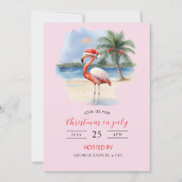 Christmas in July Custom Company Name Logo & Text Kaart