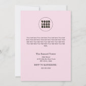 Christmas in July Custom Company Name Logo & Text Kaart (Achterkant)