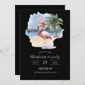 Christmas in July Custom Company Name Logo & Text Kaart (Voorkant / Achterkant)