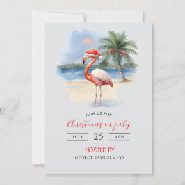 Christmas in July Custom Company Name Logo & Text Kaart