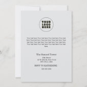 Christmas in July Custom Company Name Logo & Text Kaart (Achterkant)