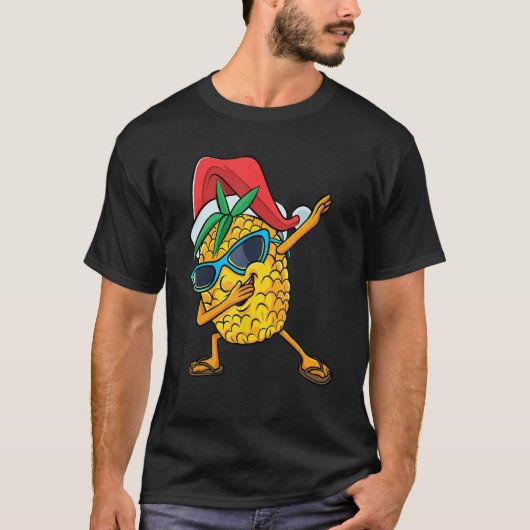 Christmas in July Dabbing Pineapple Fruit Dab Danc T-shirt (Voorkant)