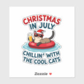 Christmas In July Daddy Mommy Chillin With The Sia Sticker (Vel)