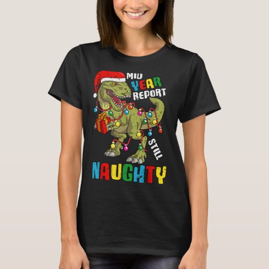 Christmas In July Dinosaur T Rex Summer Kids Boys  T-shirt (Voorkant)
