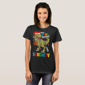 Christmas In July Dinosaur T Rex Summer Kids Boys  T-shirt (Voorkant volledig)