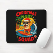 Christmas In July Funny Bulldog Dog Lover Xmas Sum Muismat (Met muis)