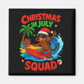 Christmas In July Funny Dachshund Dog Lover Xmas I Magneet (Voorkant)