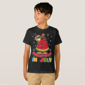 Christmas In July Funny Santa Watermelon Xmas Tree T-shirt (Voorkant volledig)