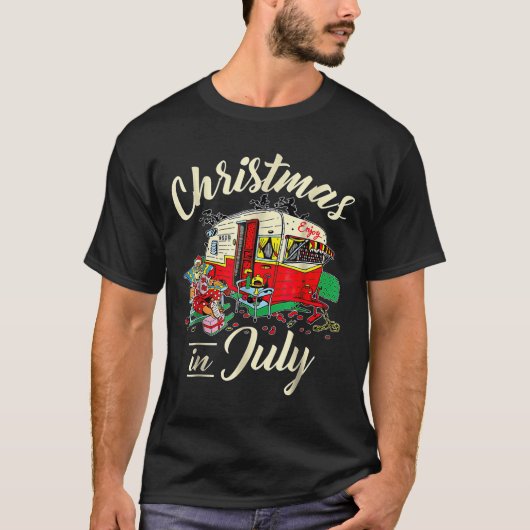 Christmas In July Hipe Rv Camng Camng Lover  T-shirt (Voorkant)